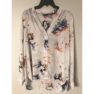 Vince Camuto | Watercolor Floral Blouse | M